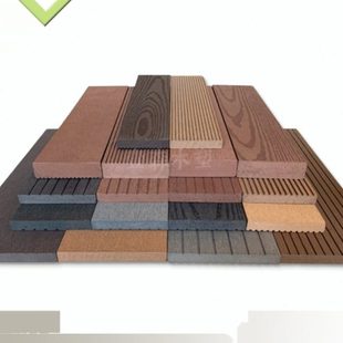 塑木地板实心条庭院围栏木塑板护栏栅栏户外防腐桌椅凳条花箱板