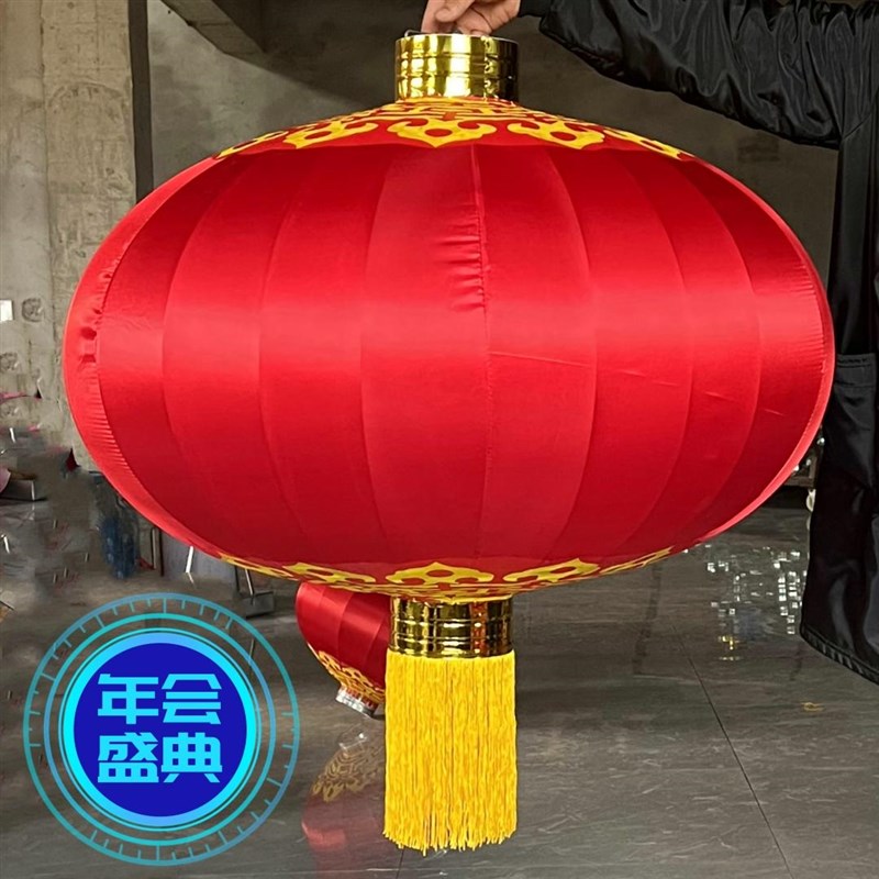 色丁布大红灯笼户外防水直径1.A5米2米超特大型大号门口户外灯笼