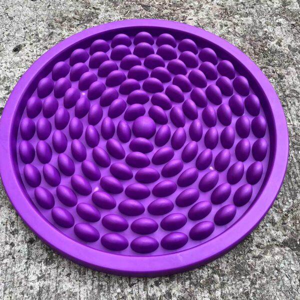 圆形痛超指压板款家用健身器材底仿脚底足雨花石穴位鹅卵石按摩垫