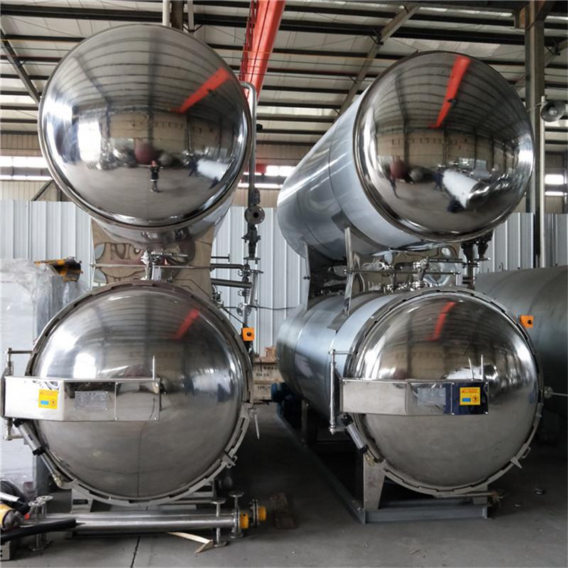 果汁饮料杀菌设备高压灭菌锅厂家电器两用灭菌釜杀菌锅