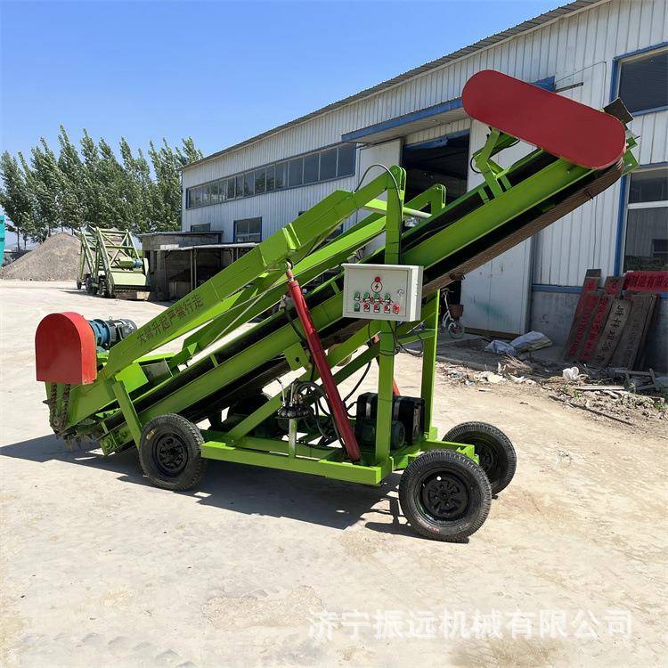 全液压助力电动取草车高草堆料养殖铲料车操作简单牛羊扒草机