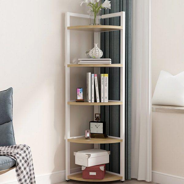 转角置物架落地卧室墙角柜多功能三角形欧式客厅储物架厨房收纳架