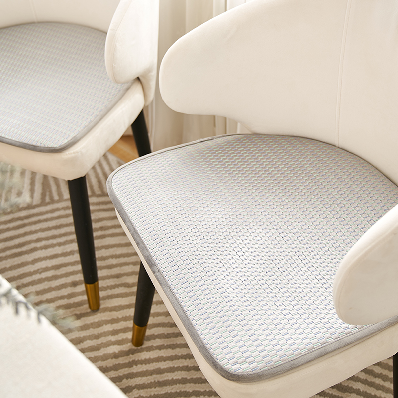 现代简约2022夏凉藤编椅垫透气B马蹄形椅子坐垫薄屁垫藤席餐椅垫