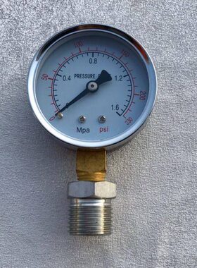 mpa压力表602径.G1立式6/螺纹 Y-6cm分分mm  径向表6 公1 60 四