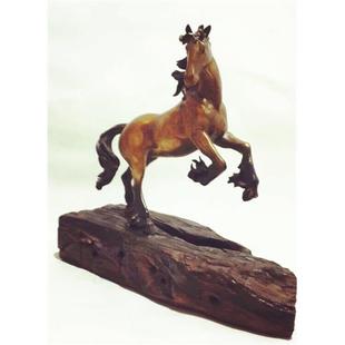 和信长期供应聚宝盆金属工艺品铜工艺品志在千里马铸铜直销