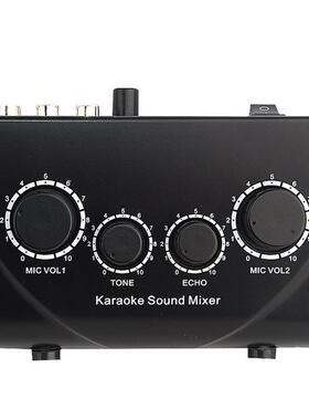 karaoke功放前级卡拉OK家用效果器混音器小型混音台混响器调音台