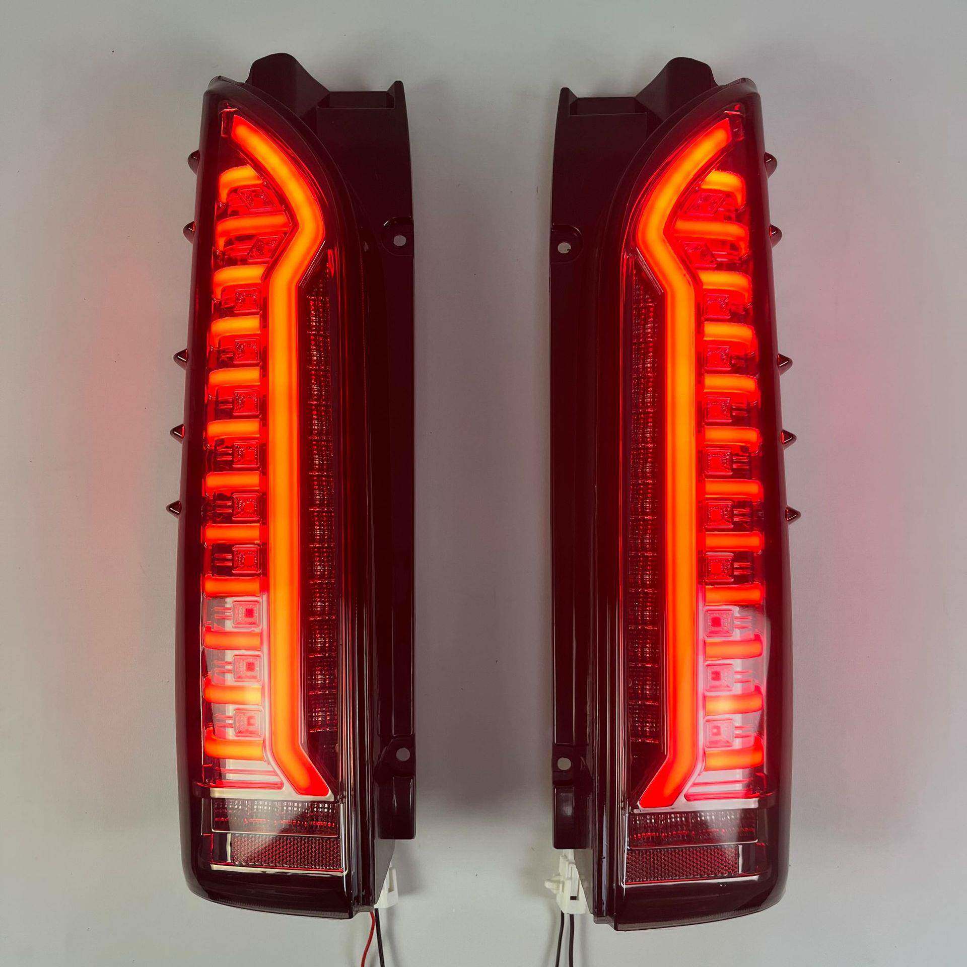 适用于05-18年丰田海狮HIACE200系改装LED尾灯刹车灯流水转向灯