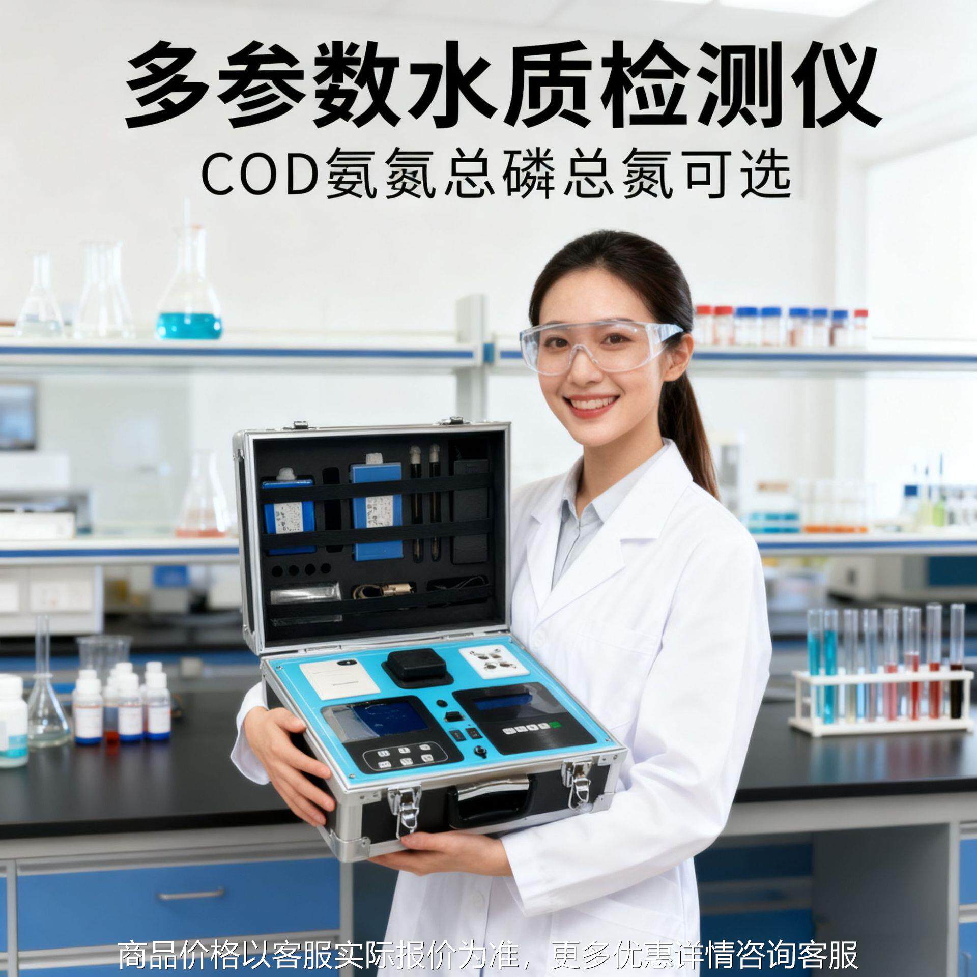 便携式 COD 及氨氮快速检测仪，总磷总氮同步测定，污水检测