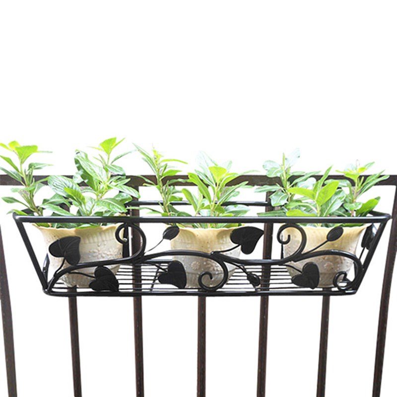 长方形绿萝d花架 挂防盗窗 阳台挂式花盆架 悬挂栏杆护栏花篮架