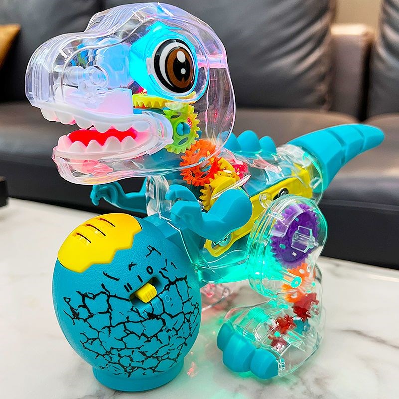 婴儿宝宝透明齿轮恐龙n动物手提灯笼1一3岁孩子玩具男女灯光音乐4