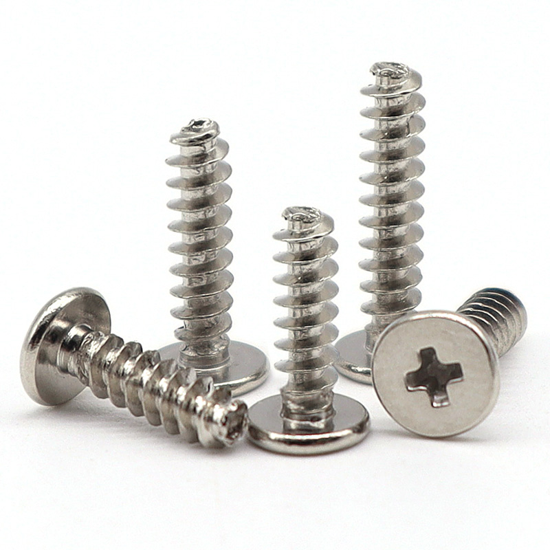 CB镀镍薄平头自攻螺丝平尾螺钉C头超薄头十字M2MI3 ST1.4  2.3 2.