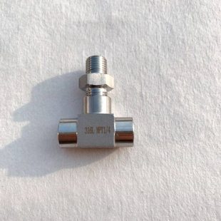 1/4NPT 不锈钢内外丝三通接头 中间外螺纹 两侧内螺纹都是NPT1/4