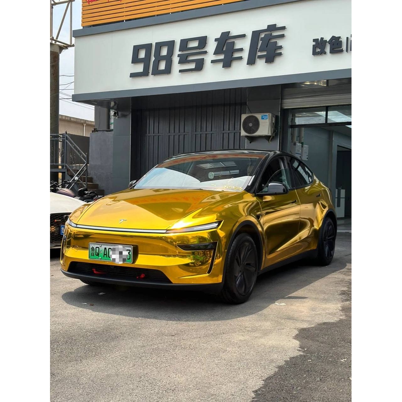 PET电镀金银钨钢蓝红车身改色膜汽车变色膜改装贴膜漆面保护膜
