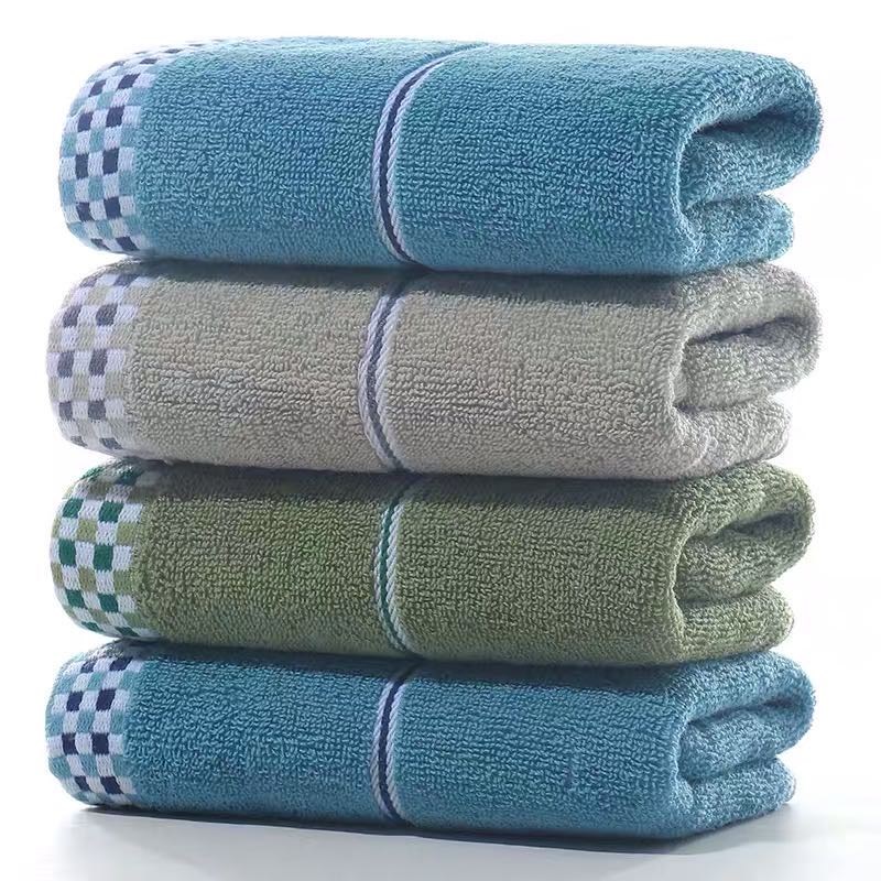 3条装毛巾含棉加大加o厚洗脸家用含棉结婚回礼面巾劳保手巾好厂家