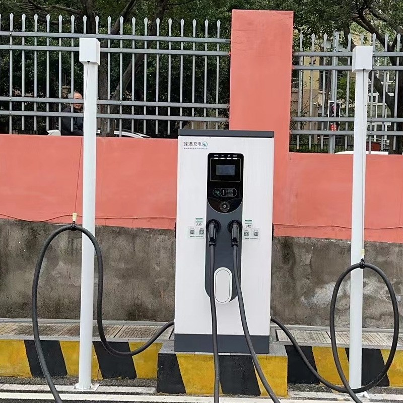 新能源直流e充电桩线缆吊重盘充电枪线缆收线器2米超级快充悬臂器