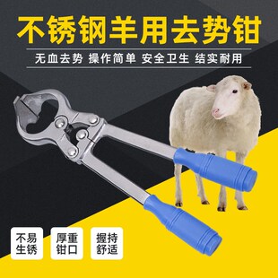 羊用去势钳无血煽羊钳阉割钳不锈钢羊去势钳去势器夹子夹蛋钳