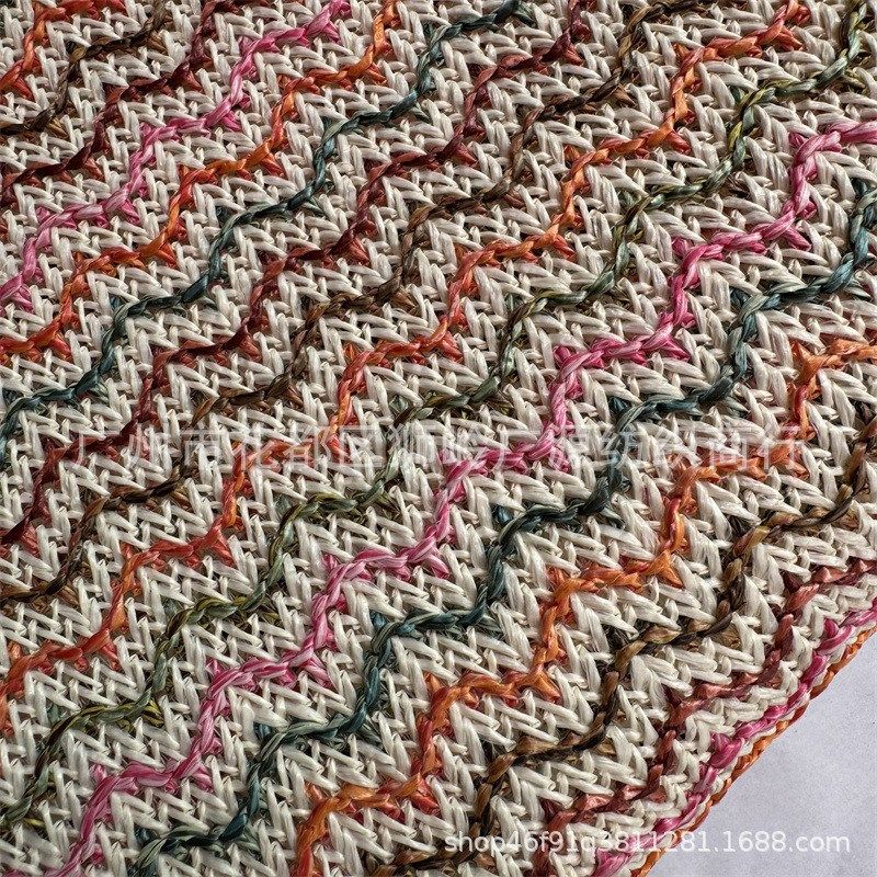 彩色波浪条纹提花编织料pp草编织网布鞋材装饰布草编包,纺织面料/辅料/配套,功能性面料,淘宝优惠券,粉丝福利购,淘宝优惠卷