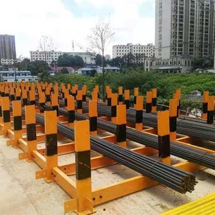 工地钢筋堆放架 标准化钢筋原材料堆放平台 16工字钢摆放材料支架