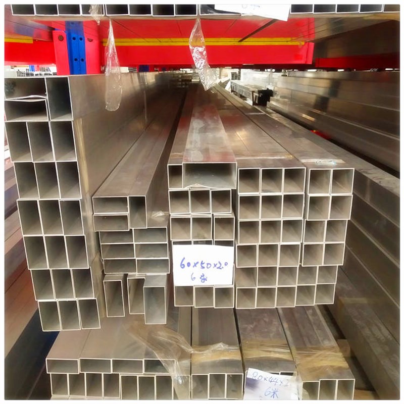 现货铝合金方管型材铝方通/扁通铝材铝方管铝合金矩形管方铝管70图片