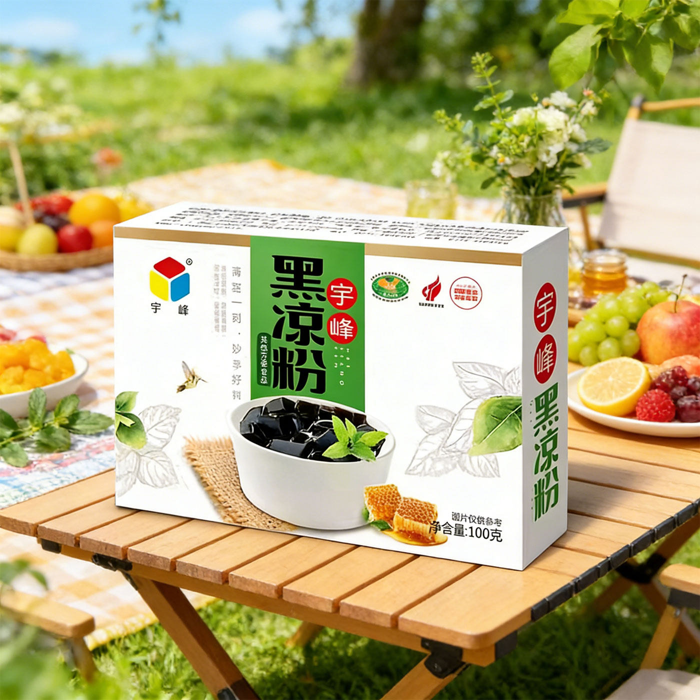 宇峰黑凉粉100g盒装烧仙草奶茶烘焙粉龟苓膏果冻原料家用小包装,咖啡/麦片/冲饮,天然粉粉食品,淘宝优惠券,粉丝福利购,淘宝优惠卷