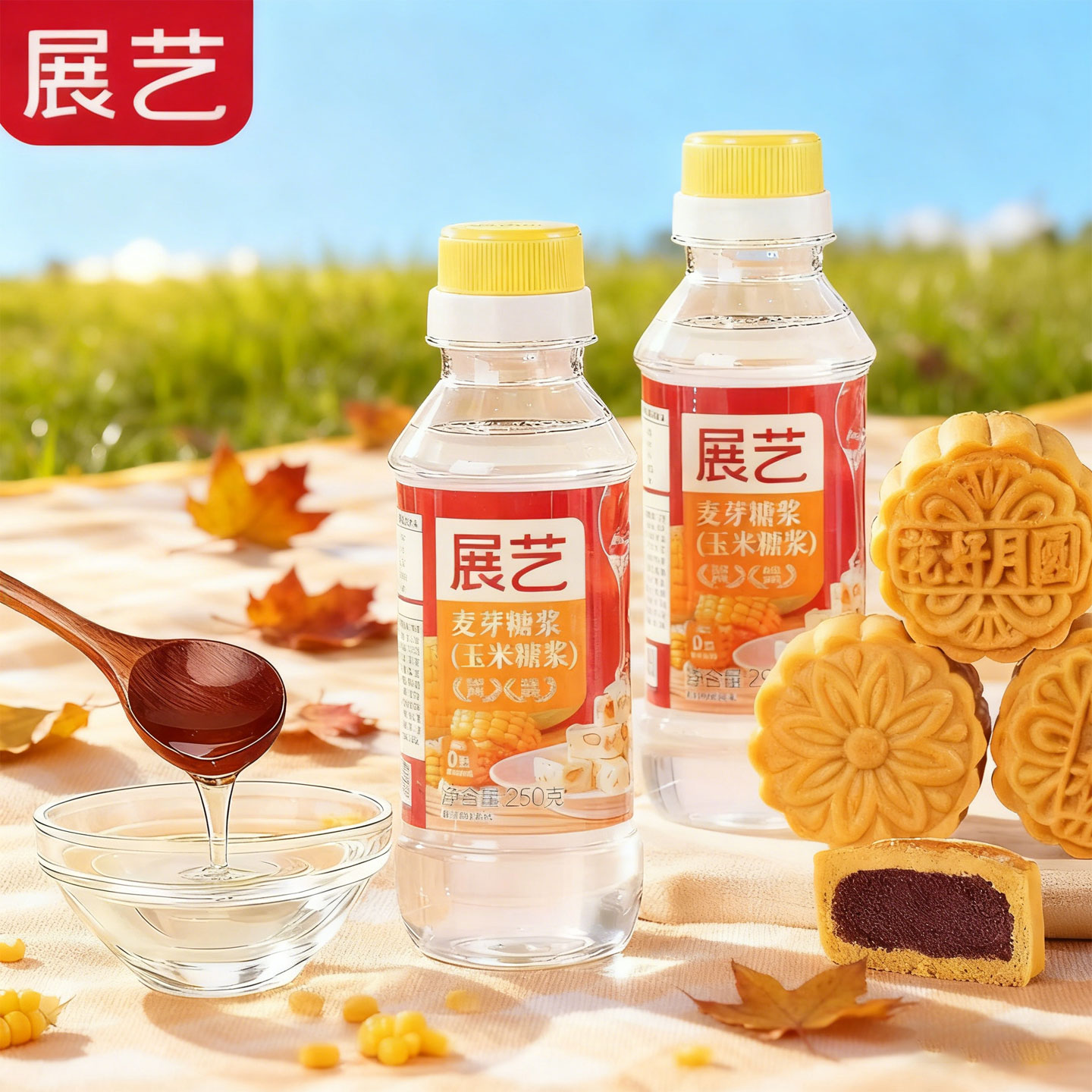 展艺水饴玉米糖浆麦芽糖转化烘焙家用专用糯米船椰浆糖粉原材料