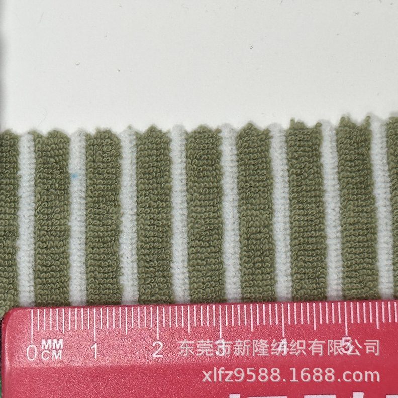 涤棉条纹毛巾布色织毛巾布条纹毛巾面料彩条毛巾布服装鞋帽条纹布