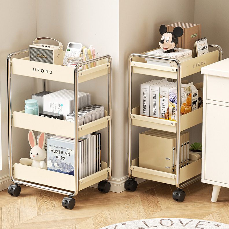 小推车置物架学生教室可移动书架公室桌下多层可移动收纳架带轮