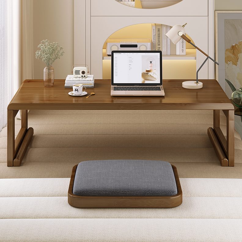 全竹新中式榻榻米飘窗桌小茶几可折叠小桌子炕桌床上学习桌矮桌