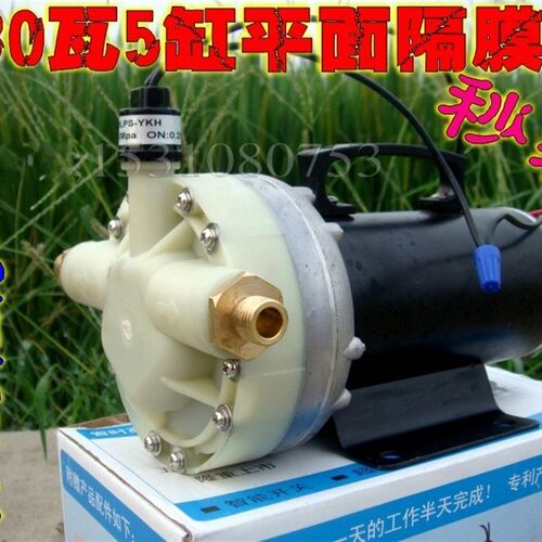 12V24V48V高压打药机农用电动喷雾器园林抽水灌溉5缸高压隔膜水泵