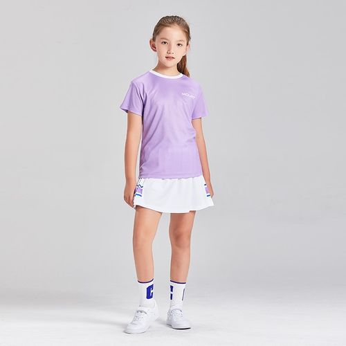 韩国设计儿童速干T恤网球运动服夏 圆领短袖吸汗透气羽毛球训练服