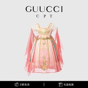 女童中国风汉服连衣裙夏季 公主裙 高端超仙古风襦裙小女孩刺绣唐装