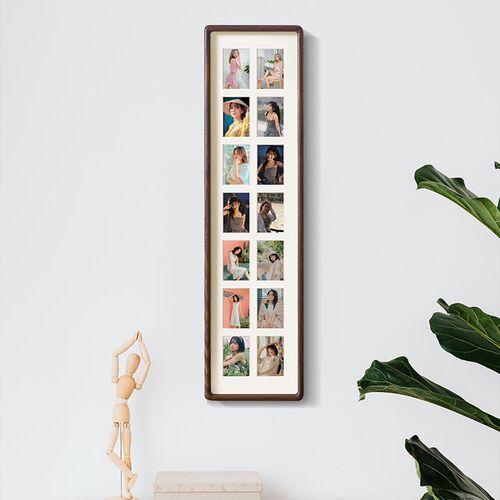 长条实木相框结婚纱照片打印4R定制做成6寸3寸简约多宫格画框挂墙
