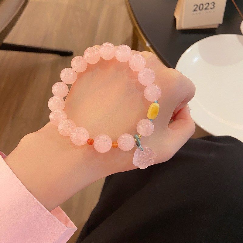 粉嘟嘟~超仙甜美轻奢手作小众设计感马粉晶猫爪手链闺蜜礼物手串,饰品/流行首饰/时尚饰品新,手链,淘宝优惠券,粉丝福利购,淘宝优惠卷