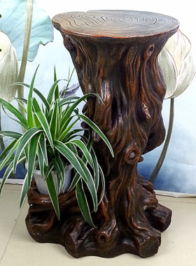 风水轮花盆架流水景假山喷泉工艺品客厅阳台鱼缸盆装饰摆件底座