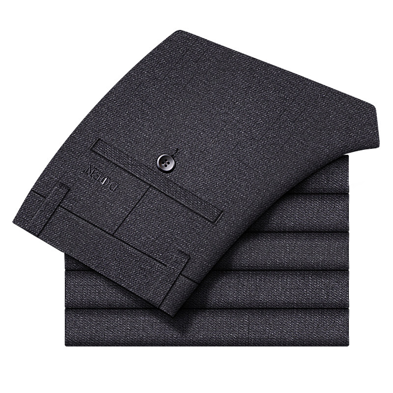 西裤男秋冬款休闲裤男直筒宽松裤子男高弹力百搭磨毛长裤商务男裤