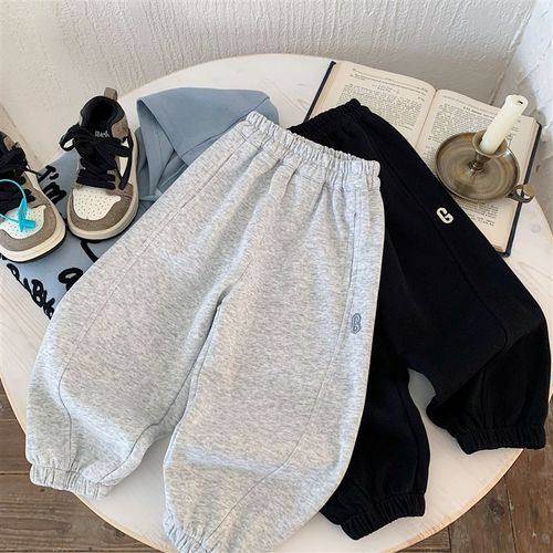 男童裤子春秋款韩版儿童休闲裤潮男孩女童运动裤宝宝宽松收脚长裤