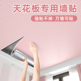 天花板贴纸自粘屋顶吊顶装饰遮丑自装墙纸房顶棚顶隔音客厅墙贴纸
