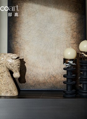 民宿酒店复古侘寂风大理石马头摆件法式烛台装饰软装高级氛围布置