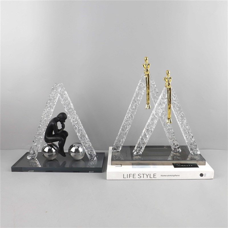 现代简约抽象几何水晶雕塑桌面摆件客厅卧室玄关电视柜家居装饰品,家居饰品,装饰摆件,淘宝优惠券,粉丝福利购,淘宝优惠卷