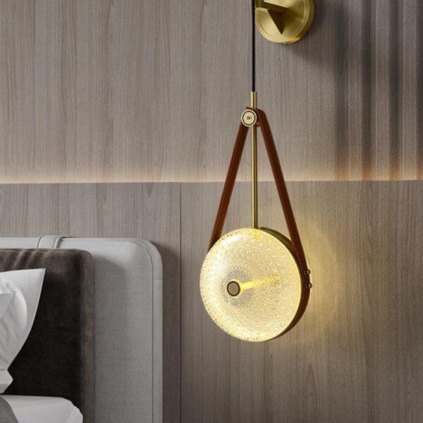 全铜过道灯头餐厅皮带轻奢电视背景墙壁灯简约阳台创意客厅卧室床