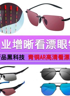 御牌速控增晰镜H1902青铜偏光专用高清看漂钓鱼眼镜变色垂钓D1904