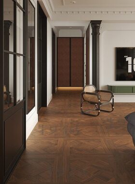 客厅日式拼接复古法式0瓷砖瓷凡尔赛木纹砖原木6060木纹砖Kt0风X