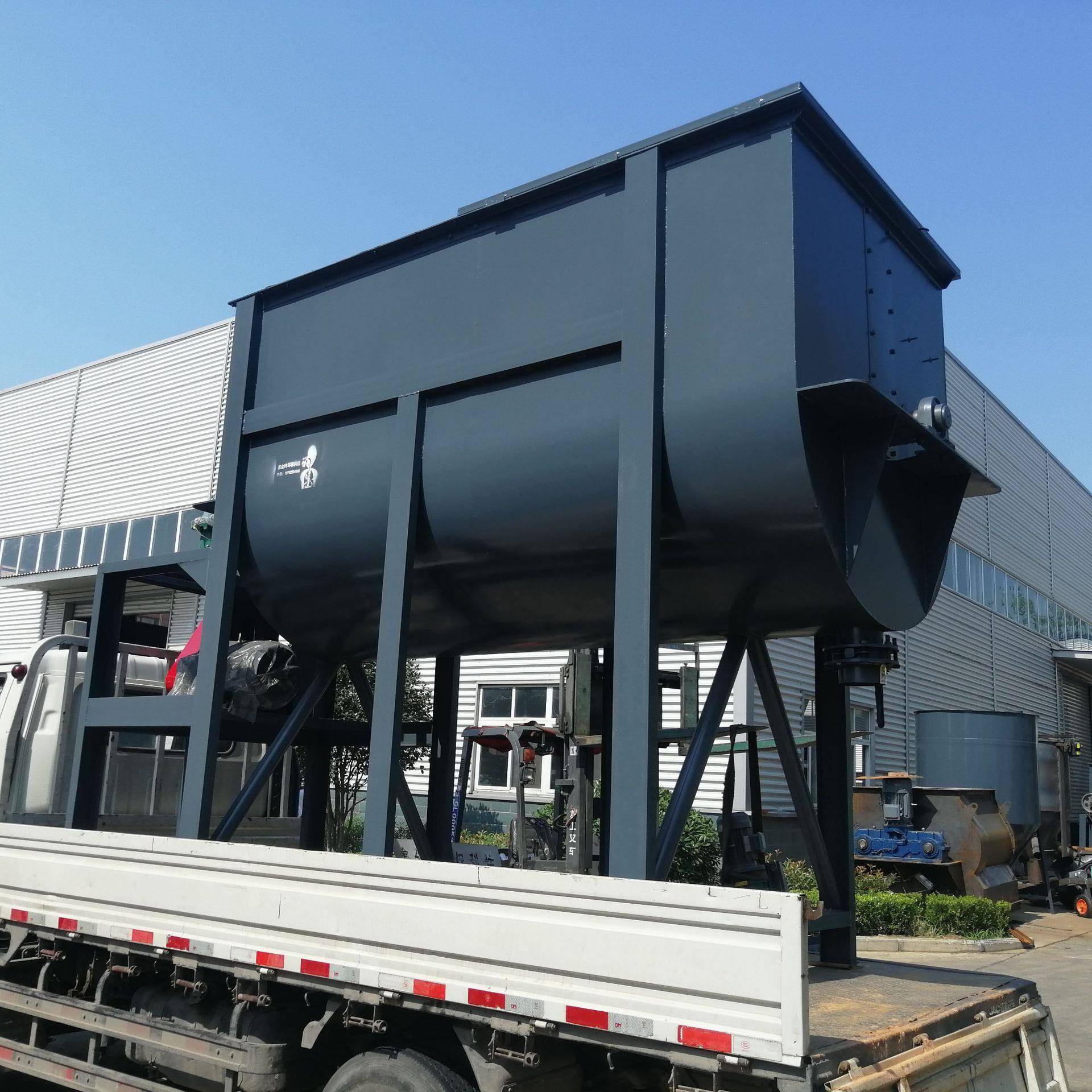 厂家电动混合机螺带拌料机卧式干粉砂浆混合机小型饲料搅拌机