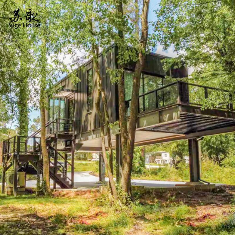 景区露营钢结构活动房改造住人模块化房屋设计施工创意度假民宿