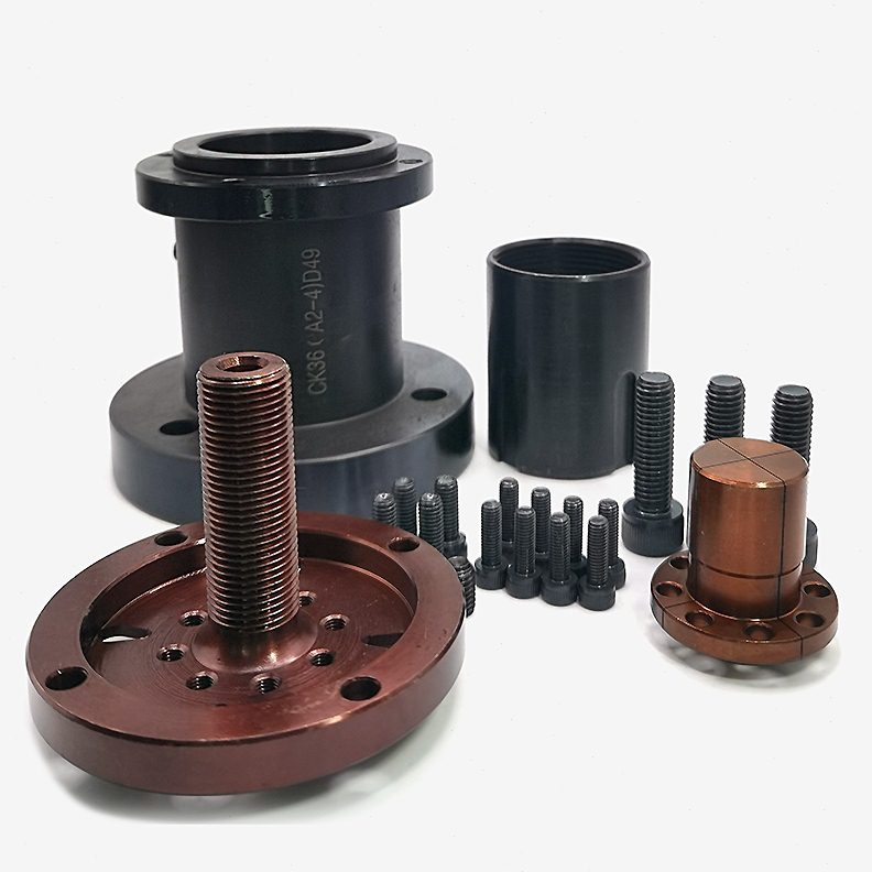 46机配套精密内撑数控车床撑轴头标准现货夹头后拉式精密内涨夹具