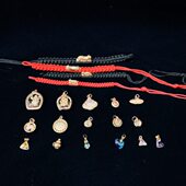 搭配珠咬各种条2023婆手绳大本文饰品虎龙八钱小