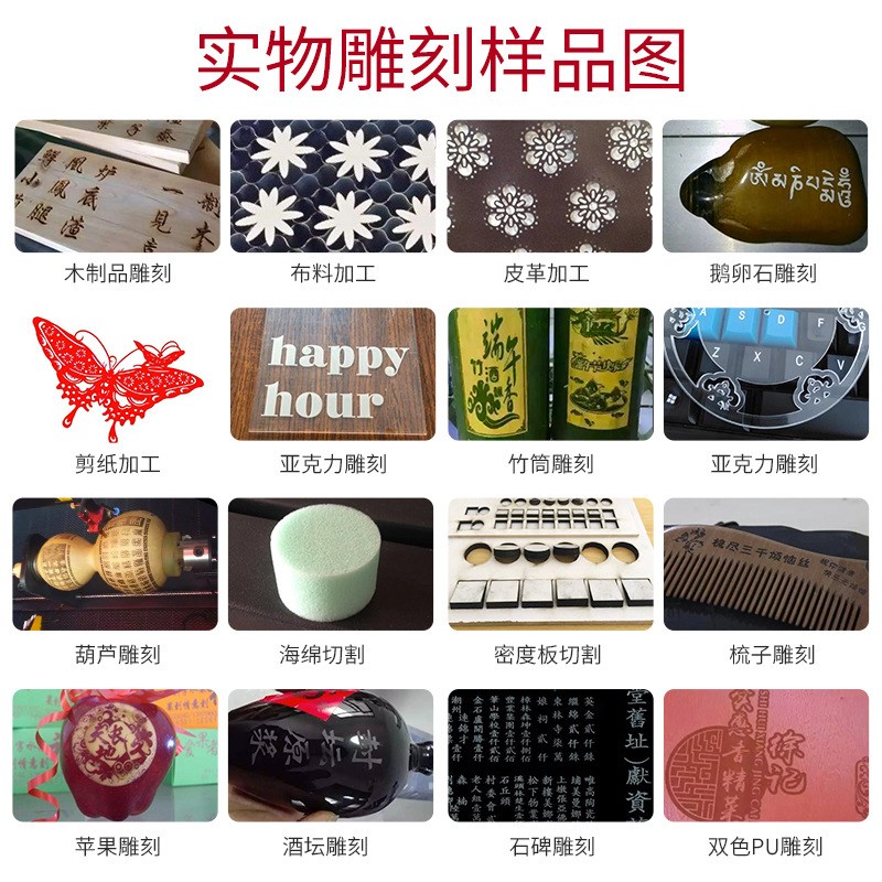 龙泰1390g激光雕刻机台式大型全自动广告亚克力木板皮革面料非金