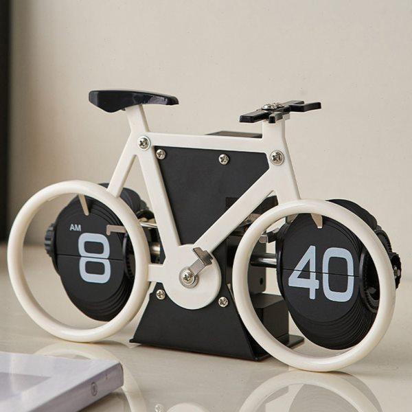 自行车造型翻页时钟创意电视柜书房卧室桌面装饰品摆件拍摄道具,饰品/流行首饰/时尚饰品新,摆件,淘宝优惠券,粉丝福利购,淘宝优惠卷