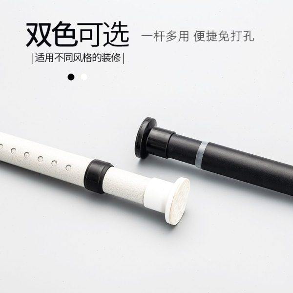 免打孔伸缩窗帘杆免钉安装晾衣杆卫生间2023新款升级款罗马杆卧室,居家布艺,窗帘杆/罗马杆,淘宝优惠券,粉丝福利购,淘宝优惠卷