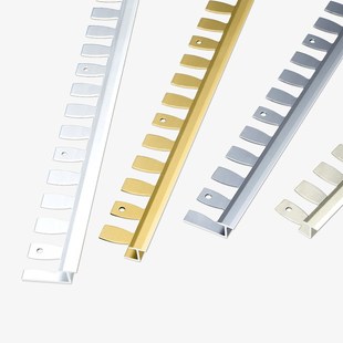 铝合金护墙板木饰面地板瓷砖收边条t型压边条工字门槛极窄卡扣条